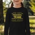 Back To School Best Preschool Team In The Galaxy Space Out Graphic Toddler Long Sleeve Tee