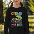 Back To School Boy Dinosaur I'm Ready To Crush First Grade Graphic Toddler Long Sleeve Tee Back To School Boy Dinosaur I'm Ready To Crush First Grade Graphic Toddler Long Sleeve Tee