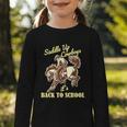 Back To School Cowboy Rodeo Country Western Saddle Up Boys Graphic Toddler Long Sleeve Tee