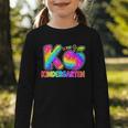 Back To School F Is For Kindergarten Rainbow Apple Kid Graphic Toddler Long Sleeve Tee