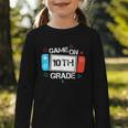 Back To School Game On 10th Grade Gamer Kids Boys Girl Graphic Toddler Long Sleeve Tee Back To School Game On 10th Grade Gamer Kids Boys Girl Graphic Toddler Long Sleeve Tee