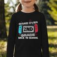 Back To School Game Over 2nd Grade Gamer Kids Boys Graphic Toddler Long Sleeve Tee Back To School Game Over 2nd Grade Gamer Kids Boys Graphic Toddler Long Sleeve Tee