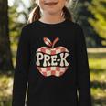 Back To School Retro Apple PRE-K Classroom Graphic Toddler Long Sleeve Tee Back To School Retro Apple PRE-K Classroom Graphic Toddler Long Sleeve Tee