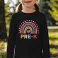 Back To School Shirt Rainbow Happy First Day Of Pre-K Graphic Toddler Long Sleeve Tee Back To School Shirt Rainbow Happy First Day Of Pre-K Graphic Toddler Long Sleeve Tee