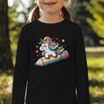 Back To School Unicorn Riding A Pencil Graphic Toddler Long Sleeve Tee Back To School Unicorn Riding A Pencil Graphic Toddler Long Sleeve Tee