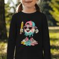 Baseball Drip Ice Cream First Day Back To School Cute Girls Graphic Toddler Long Sleeve Tee
