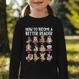 How To Become a Better Reader Dog Back To School Graphic Toddler Long Sleeve Tee How To Become a Better Reader Dog Back To School Graphic Toddler Long Sleeve Tee