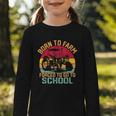Born To Farm Forced To Go To School Back To School Tractor Graphic Toddler Long Sleeve Tee