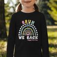 Bruh We Back Happy First Day Of School Back To School Kids Graphic Toddler Long Sleeve Tee Bruh We Back Happy First Day Of School Back To School Kids Graphic Toddler Long Sleeve Tee