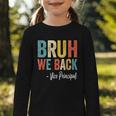 Bruh We Back Vice Principal Retro Vintage Back To School Graphic Toddler Long Sleeve Tee Bruh We Back Vice Principal Retro Vintage Back To School Graphic Toddler Long Sleeve Tee