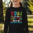 Bruh It's My First Day Of Junior Back To School Graphic Toddler Long Sleeve Tee Bruh It's My First Day Of Junior Back To School Graphic Toddler Long Sleeve Tee