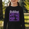 Bulldogs Cheer Back To School Cheerleading Spirit P Graphic Toddler Long Sleeve Tee Bulldogs Cheer Back To School Cheerleading Spirit P Graphic Toddler Long Sleeve Tee