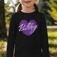 Bulldogs Heart Back To School Spirit P Graphic Toddler Long Sleeve Tee Bulldogs Heart Back To School Spirit P Graphic Toddler Long Sleeve Tee