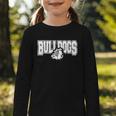 Bulldogs High School Spirit Fan Team Bulldog Back To School Graphic Toddler Long Sleeve Tee Bulldogs High School Spirit Fan Team Bulldog Back To School Graphic Toddler Long Sleeve Tee