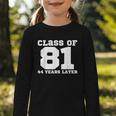 Class Of 1981 44 Years Later Reunions SQUAD Back To School Graphic Toddler Long Sleeve Tee