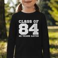 Class Of 1984 40 Years Later Reunions SQUAD Back To School Graphic Toddler Long Sleeve Tee Class Of 1984 40 Years Later Reunions SQUAD Back To School Graphic Toddler Long Sleeve Tee