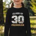 Class Of 2030 Freshman High School Back To School 9th Grade Graphic Toddler Long Sleeve Tee