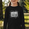 Class Of 2038 Grow Wiith Me School Back To School First Day Graphic Toddler Long Sleeve Tee Class Of 2038 Grow Wiith Me School Back To School First Day Graphic Toddler Long Sleeve Tee