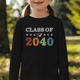 Class Of 2040 Grow With Me First Day School Back To School Graphic Toddler Long Sleeve Tee Class Of 2040 Grow With Me First Day School Back To School Graphic Toddler Long Sleeve Tee