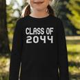 Class Of 2044 Grow With Me Graduation Back To School Graphic Toddler Long Sleeve Tee Class Of 2044 Grow With Me Graduation Back To School Graphic Toddler Long Sleeve Tee