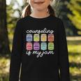 Counseling Is My Jam School Counselor Back To School Graphic Toddler Long Sleeve Tee
