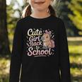 Cute Girl Back To School Capybara First Day Of School Kids Graphic Toddler Long Sleeve Tee Cute Girl Back To School Capybara First Day Of School Kids Graphic Toddler Long Sleeve Tee