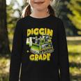 Diggin 4th Grade Bulldozer Back To School Graphic Toddler Long Sleeve Tee Diggin 4th Grade Bulldozer Back To School Graphic Toddler Long Sleeve Tee