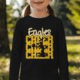 Eagles Cheer Back To School Cheerleading Spirit GY Graphic Toddler Long Sleeve Tee Eagles Cheer Back To School Cheerleading Spirit GY Graphic Toddler Long Sleeve Tee