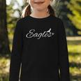 Eagles Mascot School Sports Fan Team Spirit Back To School Graphic Toddler Long Sleeve Tee