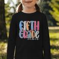 Fifth Grade Vibes 5th Grade Team Retro Back To School Graphic Toddler Long Sleeve Tee Fifth Grade Vibes 5th Grade Team Retro Back To School Graphic Toddler Long Sleeve Tee