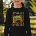 First Day Of 1st Grade Level Begins Back To School Girl Boy Graphic Toddler Long Sleeve Tee First Day Of 1st Grade Level Begins Back To School Girl Boy Graphic Toddler Long Sleeve Tee