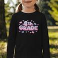 First Day Of 4th Grade Girls Coquette Bow Back To School Graphic Toddler Long Sleeve Tee First Day Of 4th Grade Girls Coquette Bow Back To School Graphic Toddler Long Sleeve Tee