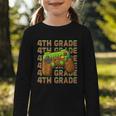 First Day Of 4th Grade Level Begins Back To School Girl Boy Graphic Toddler Long Sleeve Tee First Day Of 4th Grade Level Begins Back To School Girl Boy Graphic Toddler Long Sleeve Tee