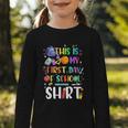 This Is My First Day Of School Boys Girls Kid Back To School Graphic Toddler Long Sleeve Tee This Is My First Day Of School Boys Girls Kid Back To School Graphic Toddler Long Sleeve Tee