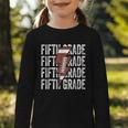 Football Fifth Grade First Day Of 5th Grade Back To School Graphic Toddler Long Sleeve Tee Football Fifth Grade First Day Of 5th Grade Back To School Graphic Toddler Long Sleeve Tee
