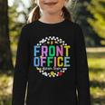 Front Office Squad Back To School Happy First Day Of School Graphic Toddler Long Sleeve Tee Front Office Squad Back To School Happy First Day Of School Graphic Toddler Long Sleeve Tee