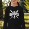 Gators Baseball Back To School Spirit Graphic Toddler Long Sleeve Tee