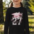 Girls Class Of 2027 Back To School Senior 2027 Coquette Bow Graphic Toddler Long Sleeve Tee Girls Class Of 2027 Back To School Senior 2027 Coquette Bow Graphic Toddler Long Sleeve Tee
