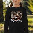 Go Cheer Broncos School Spirit Fan Team Back To School Graphic Toddler Long Sleeve Tee