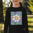 Groovy 7th Grade Back To School First Day Of Seventh Grade Graphic Toddler Long Sleeve Tee Groovy 7th Grade Back To School First Day Of Seventh Grade Graphic Toddler Long Sleeve Tee