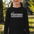 Groovy Panthers High School Spirit Fan Team Back To School Graphic Toddler Long Sleeve Tee Groovy Panthers High School Spirit Fan Team Back To School Graphic Toddler Long Sleeve Tee
