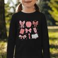 Happy Back To School 1st Day Toddler Girl Boho Coquette Bows Graphic Toddler Long Sleeve Tee Happy Back To School 1st Day Toddler Girl Boho Coquette Bows Graphic Toddler Long Sleeve Tee