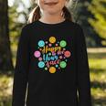 Happy To See Your Face Colorful Ball Back To School Graphic Toddler Long Sleeve Tee