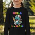 Hello 5th Grade Cute Dinosaur Back To School Boys Kids Girls Graphic Toddler Long Sleeve Tee Hello 5th Grade Cute Dinosaur Back To School Boys Kids Girls Graphic Toddler Long Sleeve Tee