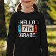 Hello 7th Grade Back To School Video Game Seventh Grade Boys Graphic Toddler Long Sleeve Tee Hello 7th Grade Back To School Video Game Seventh Grade Boys Graphic Toddler Long Sleeve Tee