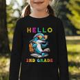 Hello Second Grade Dolphin Lover Back To School Kid Boy Girl Graphic Toddler Long Sleeve Tee Hello Second Grade Dolphin Lover Back To School Kid Boy Girl Graphic Toddler Long Sleeve Tee