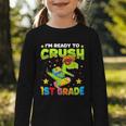 I'm Ready To Crush 1st Grade Dinosaurs Back To School Kids Graphic Toddler Long Sleeve Tee I'm Ready To Crush 1st Grade Dinosaurs Back To School Kids Graphic Toddler Long Sleeve Tee