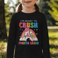 I'm Ready To Crush Fourth Grade Unicorn Back To School Girls Graphic Toddler Long Sleeve Tee I'm Ready To Crush Fourth Grade Unicorn Back To School Girls Graphic Toddler Long Sleeve Tee