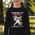 I'm Ready To Crush Kindergarten Unicorn Back To School Graphic Toddler Long Sleeve Tee I'm Ready To Crush Kindergarten Unicorn Back To School Graphic Toddler Long Sleeve Tee