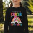 I'm Ready To Crush Second Grade Unicorn Back To School Girls Graphic Toddler Long Sleeve Tee I'm Ready To Crush Second Grade Unicorn Back To School Girls Graphic Toddler Long Sleeve Tee
